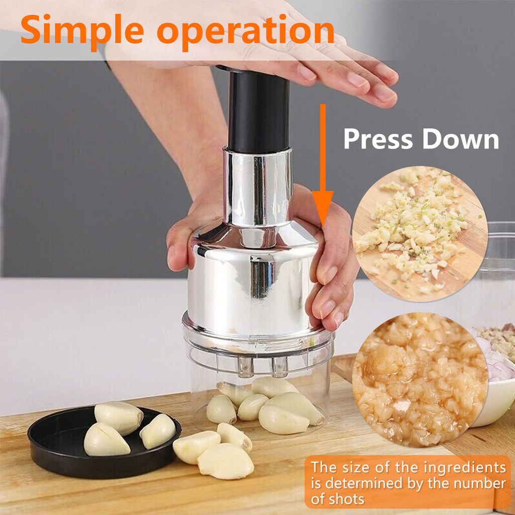 Compact Hand-Press Food Chopper