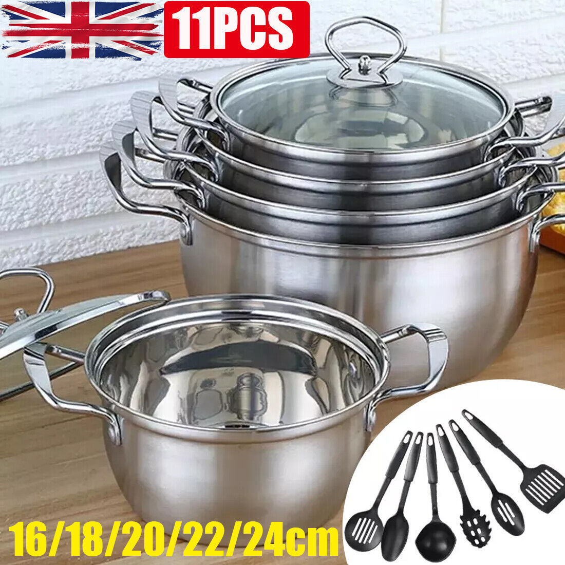 Stainless Steel Cookware Pot Set